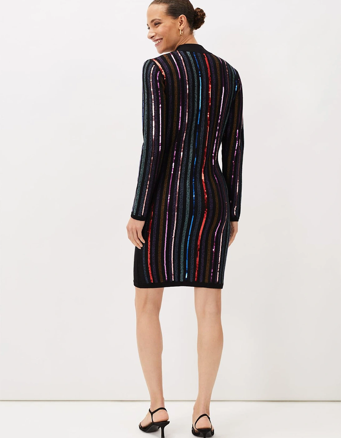 Rhonwen Sequin Stripe Dress