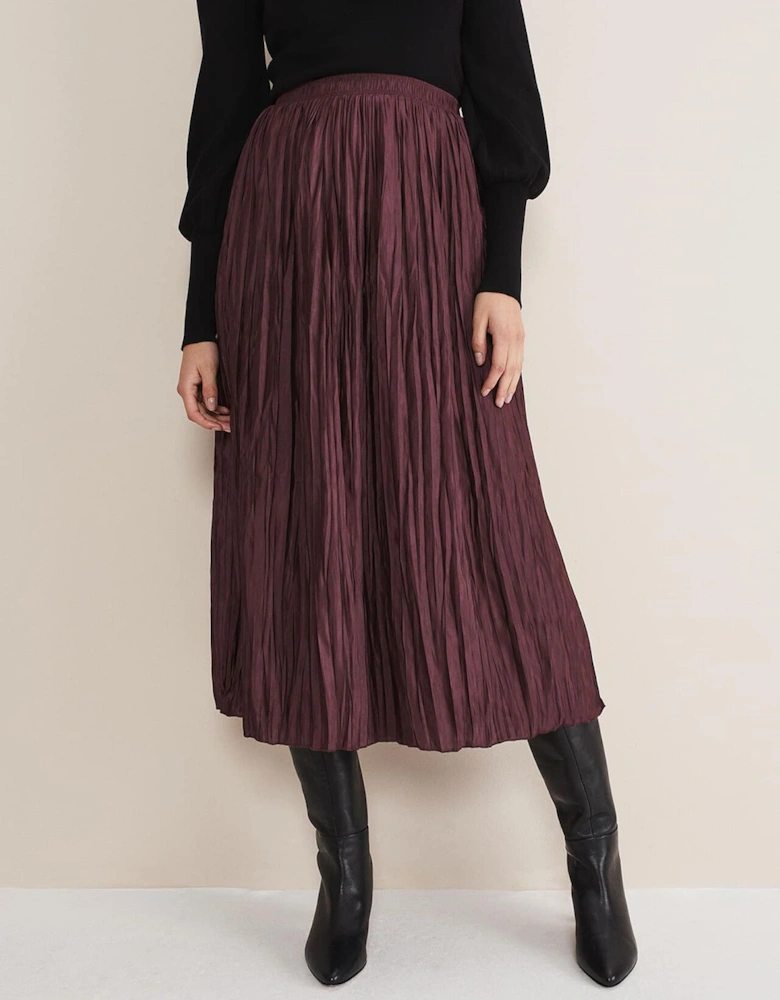 Kate Plisse Midi Skirt