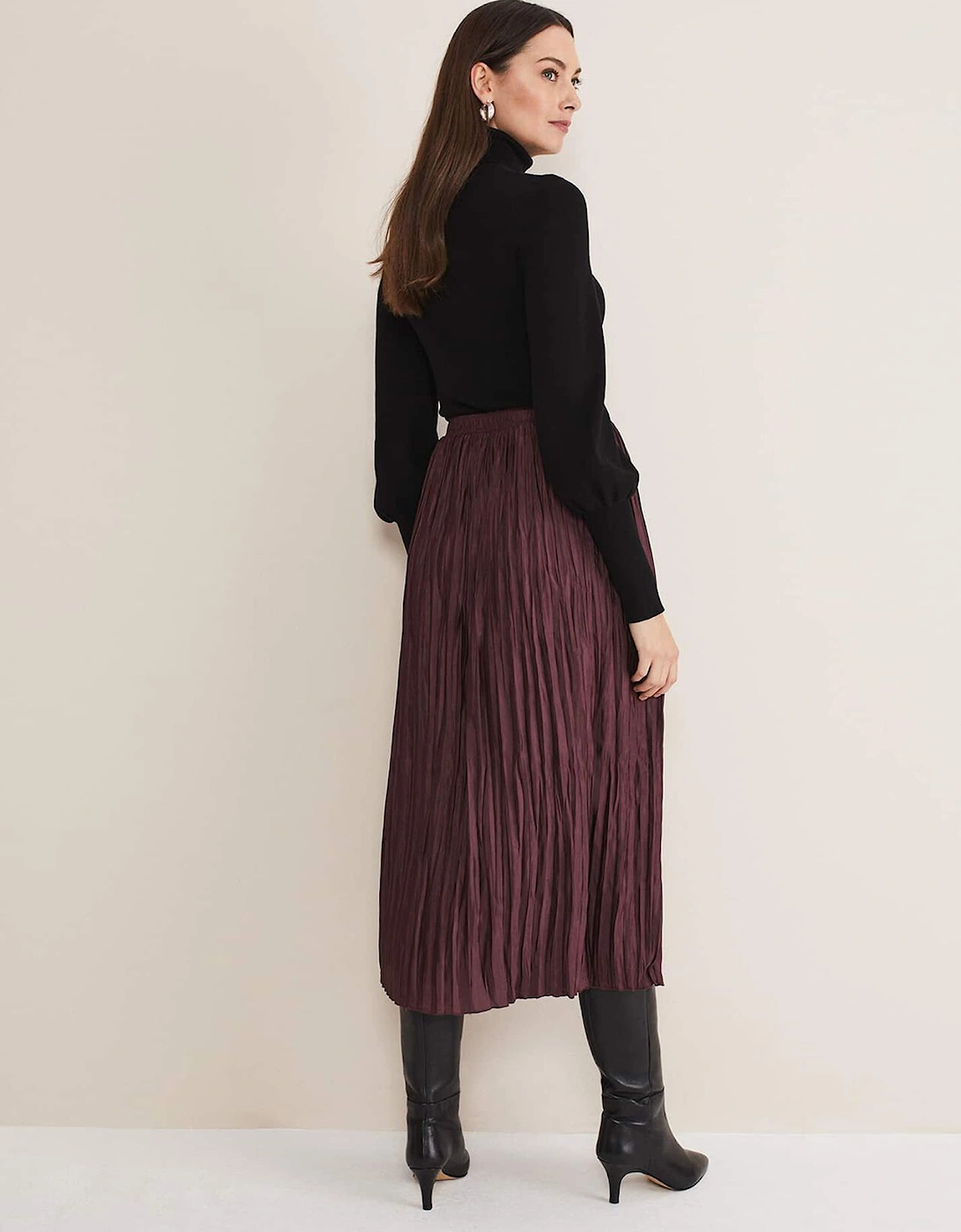 Kate Plisse Midi Skirt