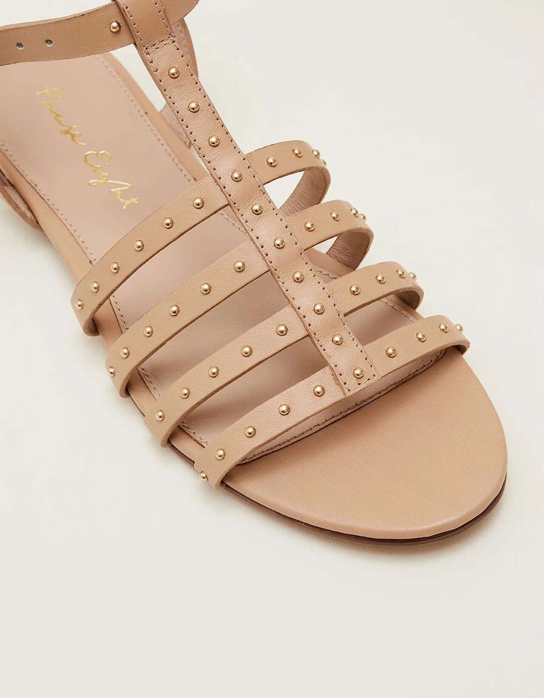 Gladiator Leather Flat Sandals