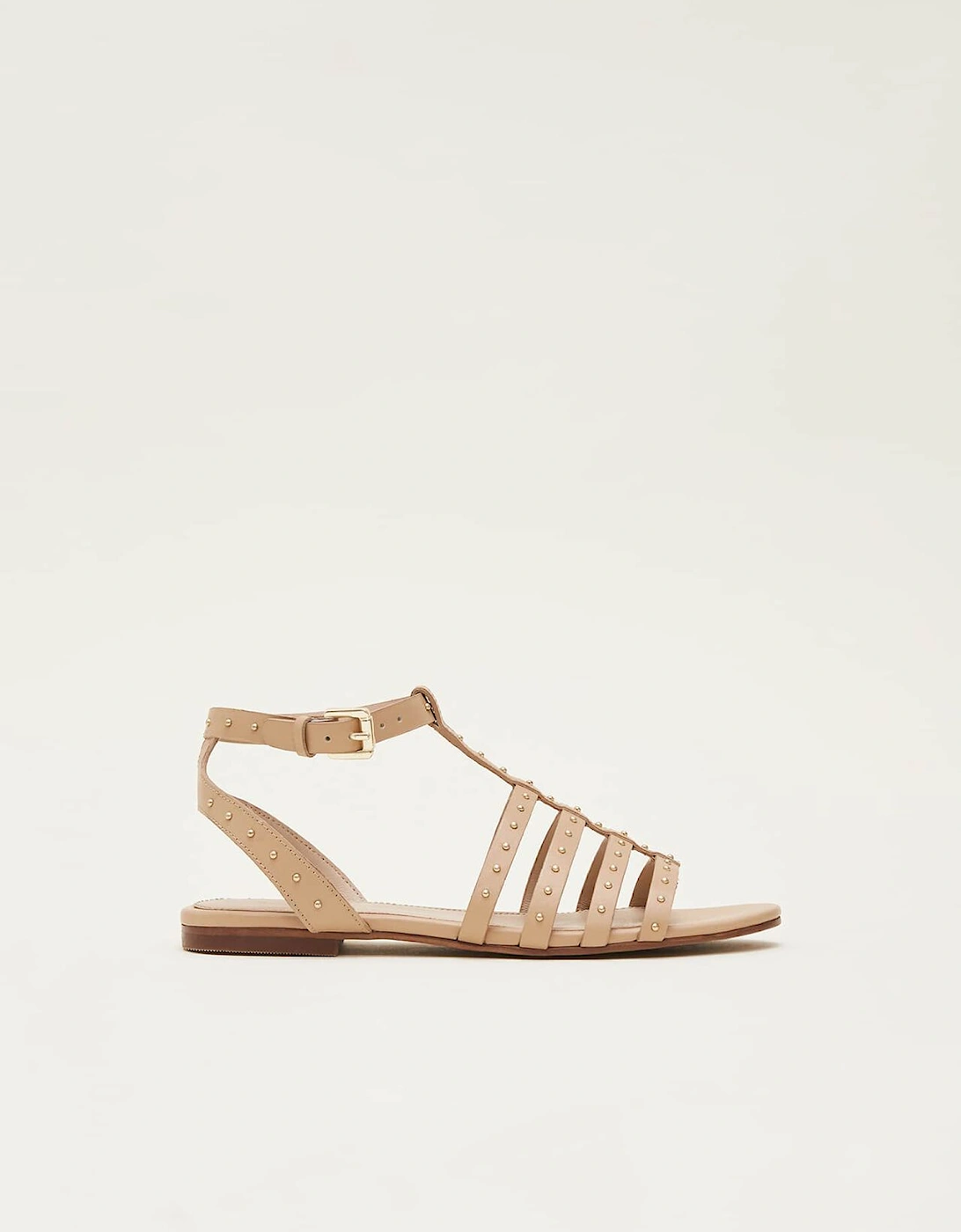 Gladiator Leather Flat Sandals