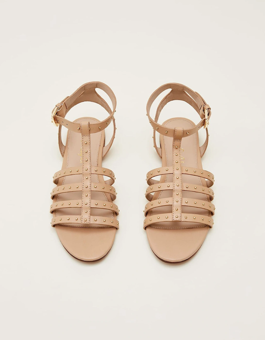 Gladiator Leather Flat Sandals