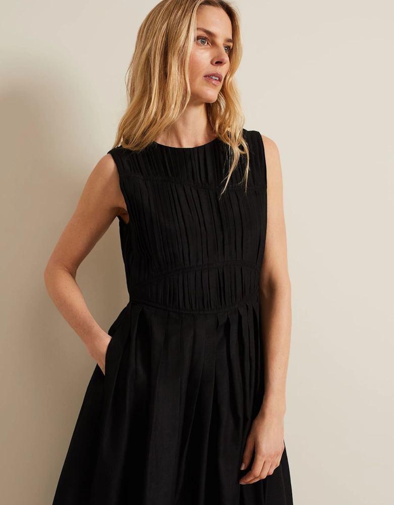 Nala Black Bodice Mini Dress