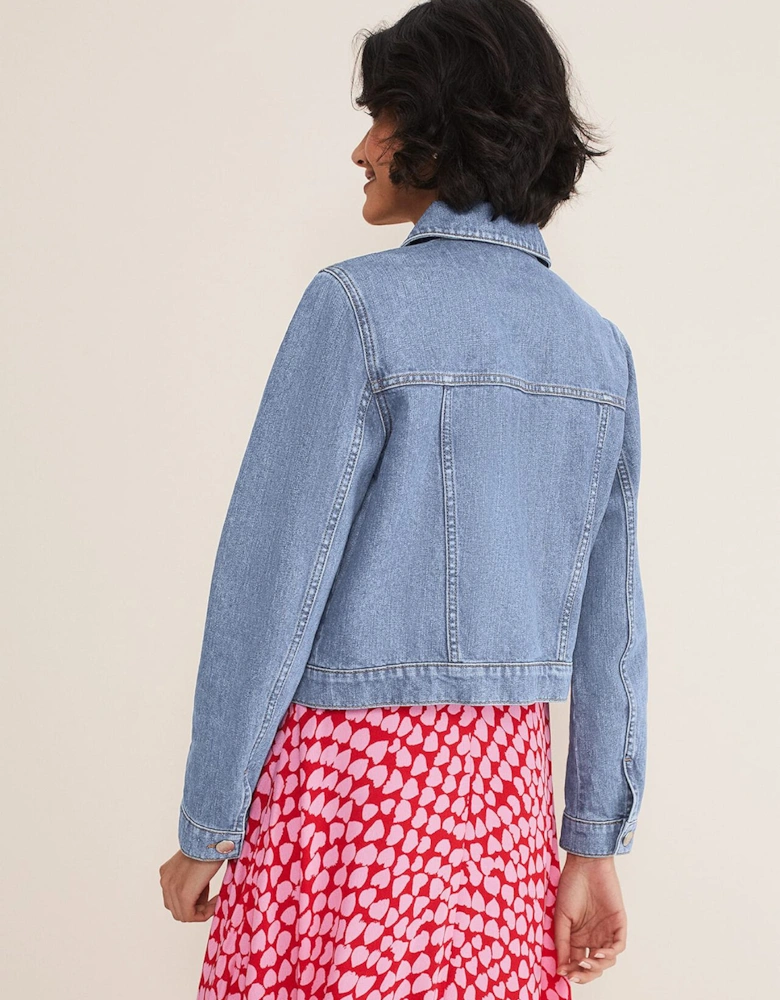 Caitlin Cropped Denim Jacket