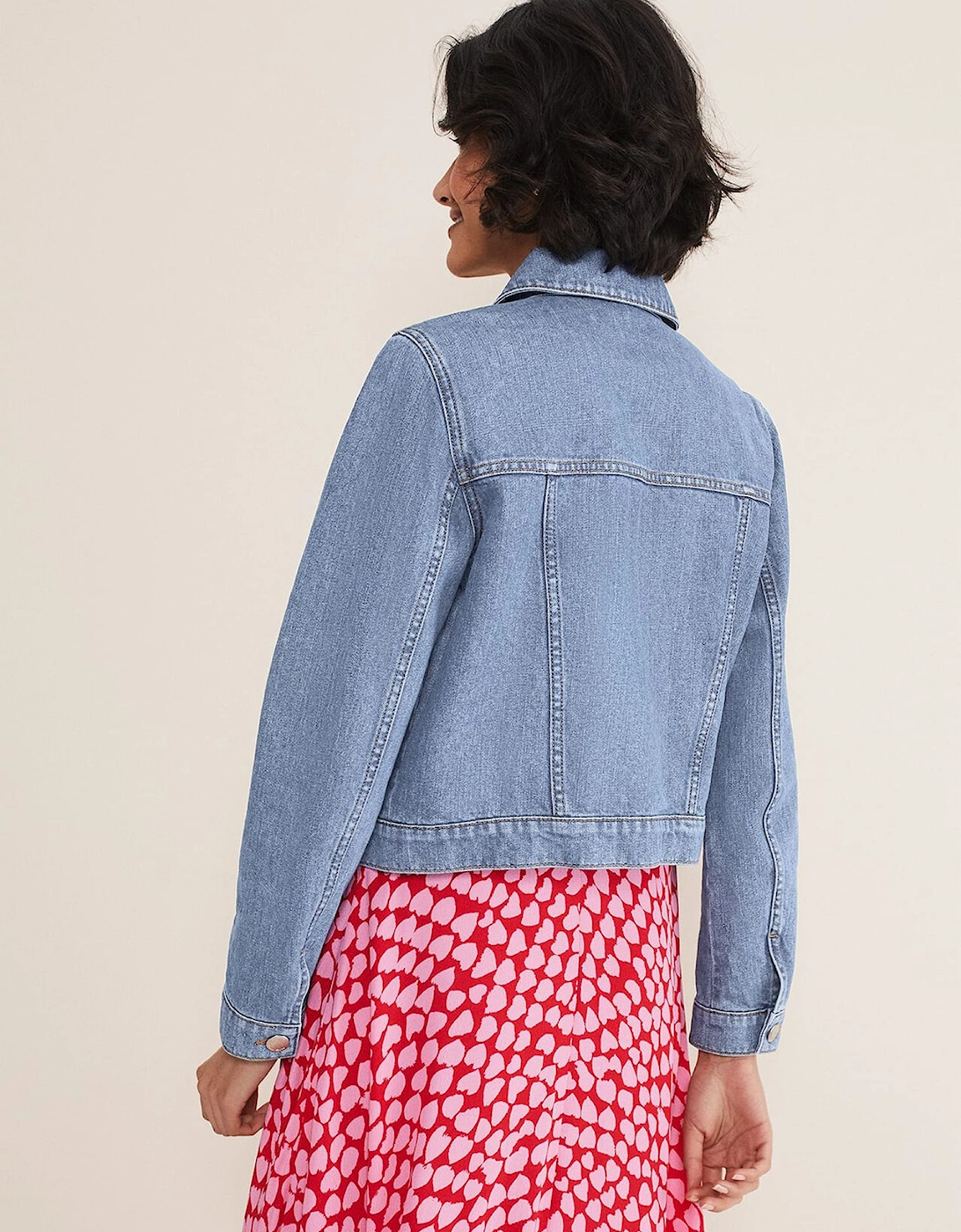 Caitlin Cropped Denim Jacket