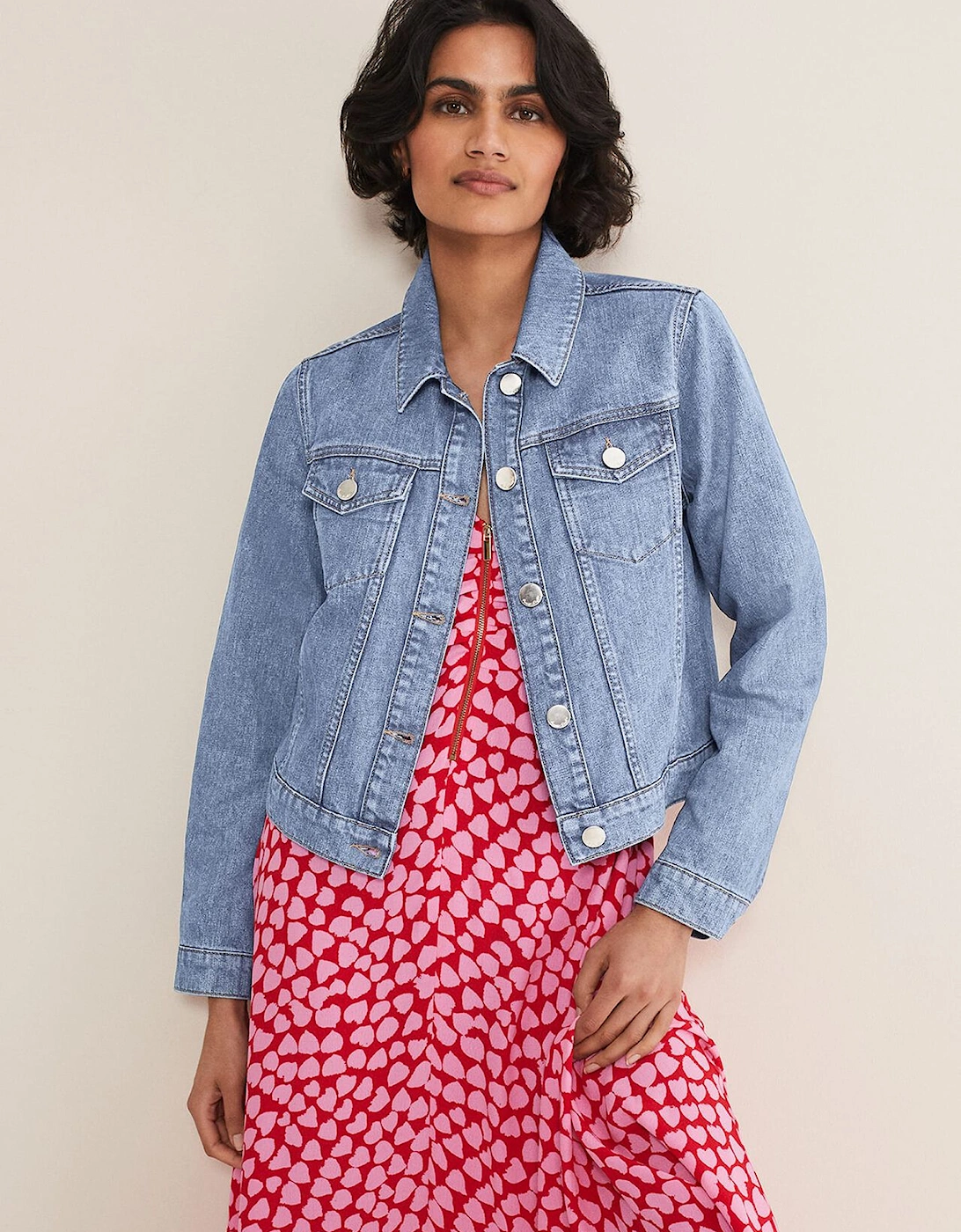 Caitlin Cropped Denim Jacket, 7 of 6