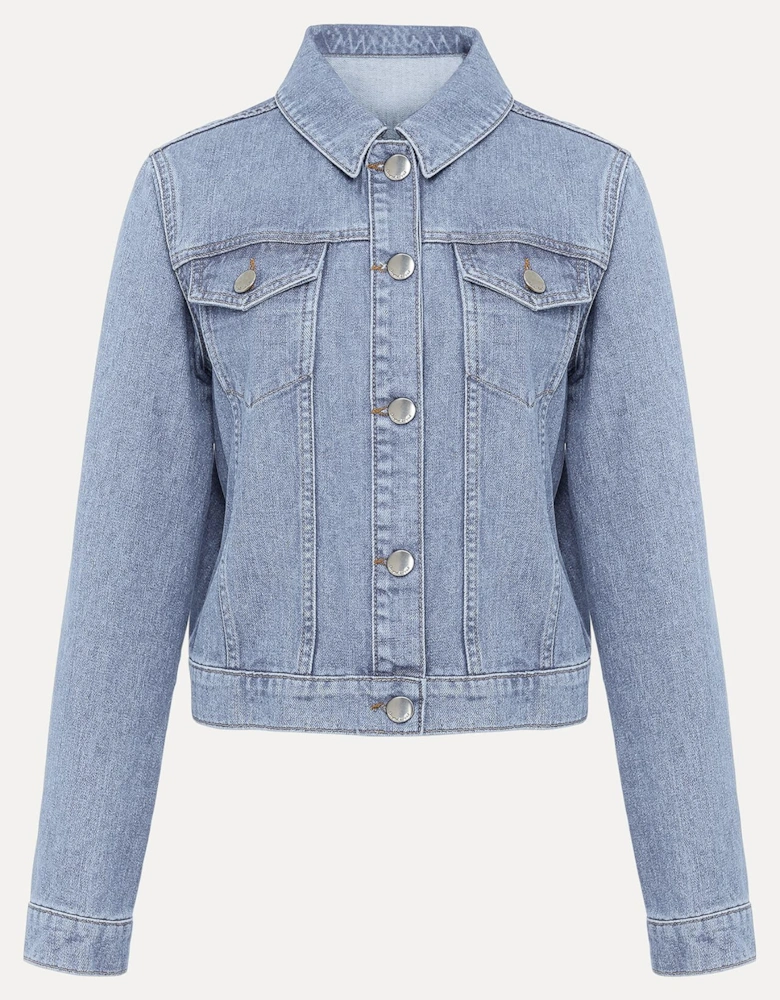 Caitlin Cropped Denim Jacket