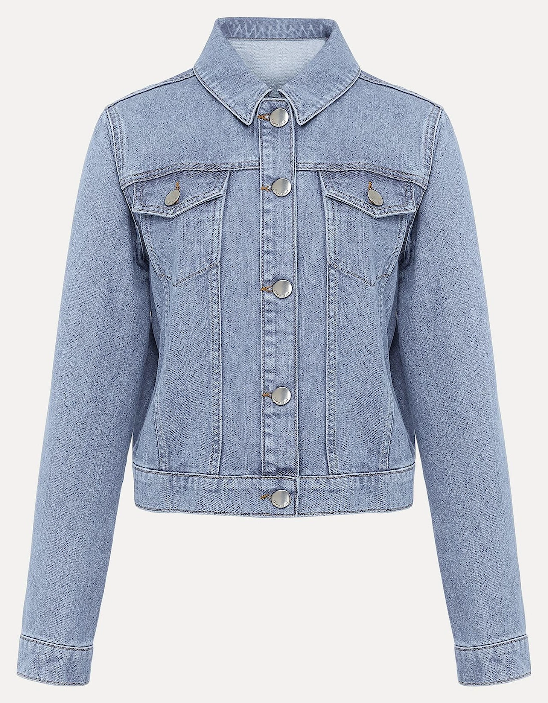 Caitlin Cropped Denim Jacket