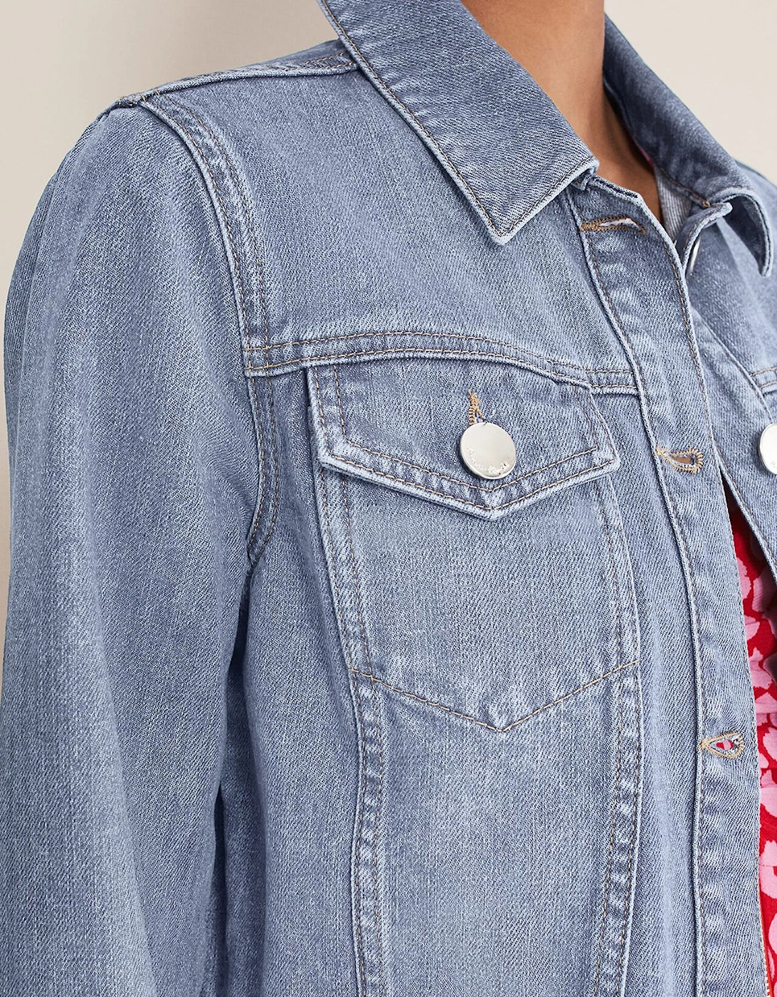 Caitlin Cropped Denim Jacket