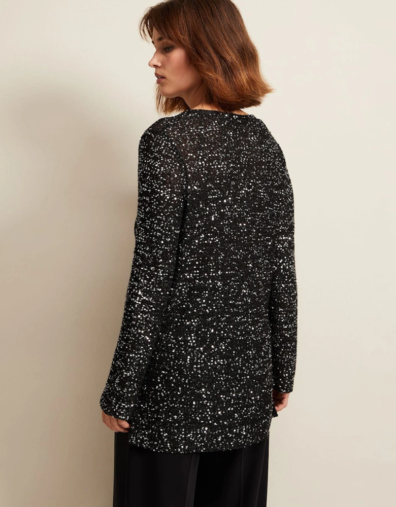 Juanna Sequin Knitted Top