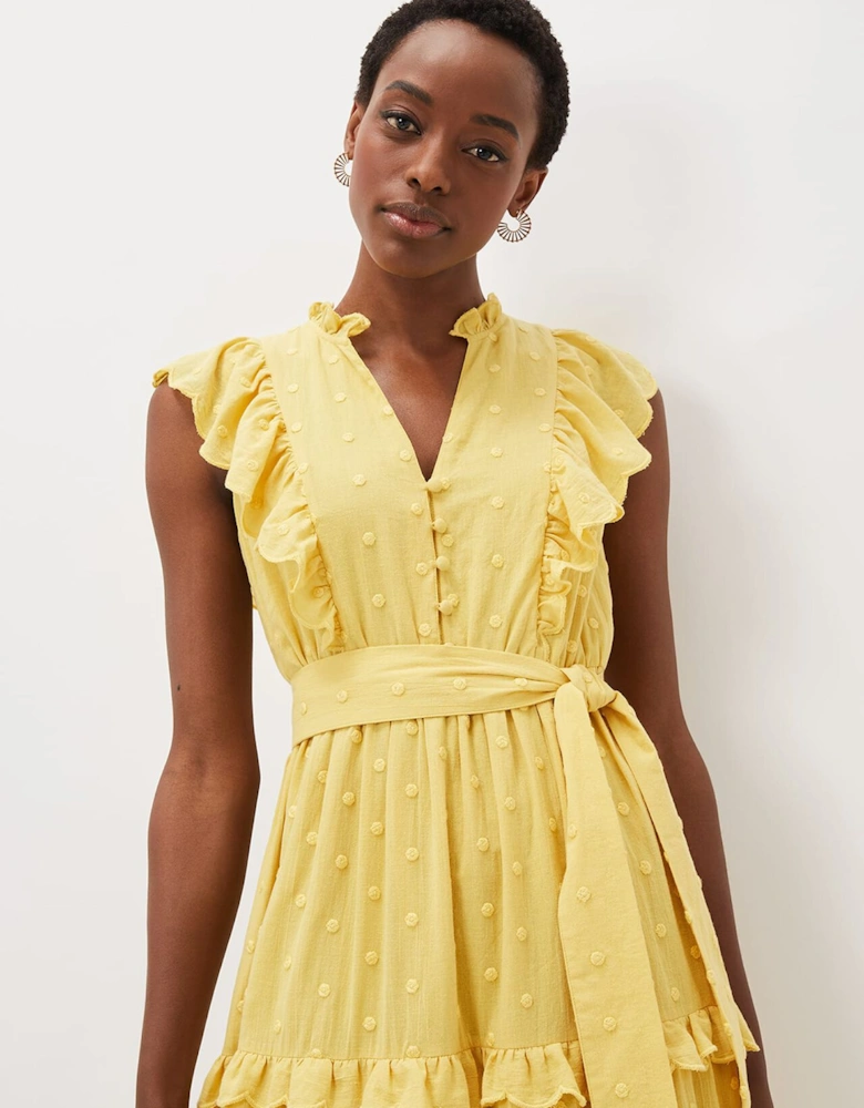 Parissa Cotton Frill Dress