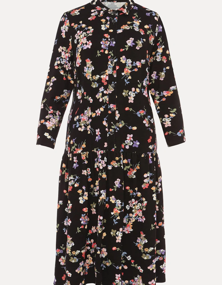 Mina Floral Print Shirt Dress