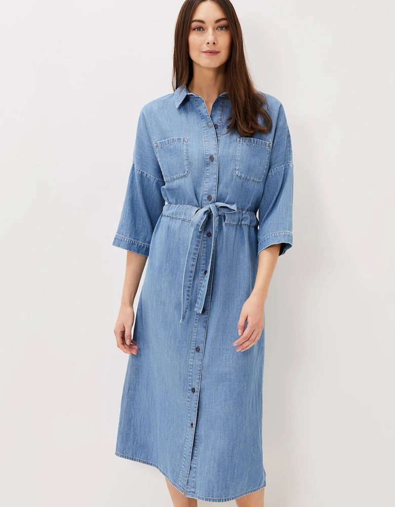 Louella Tie Shirt Dress