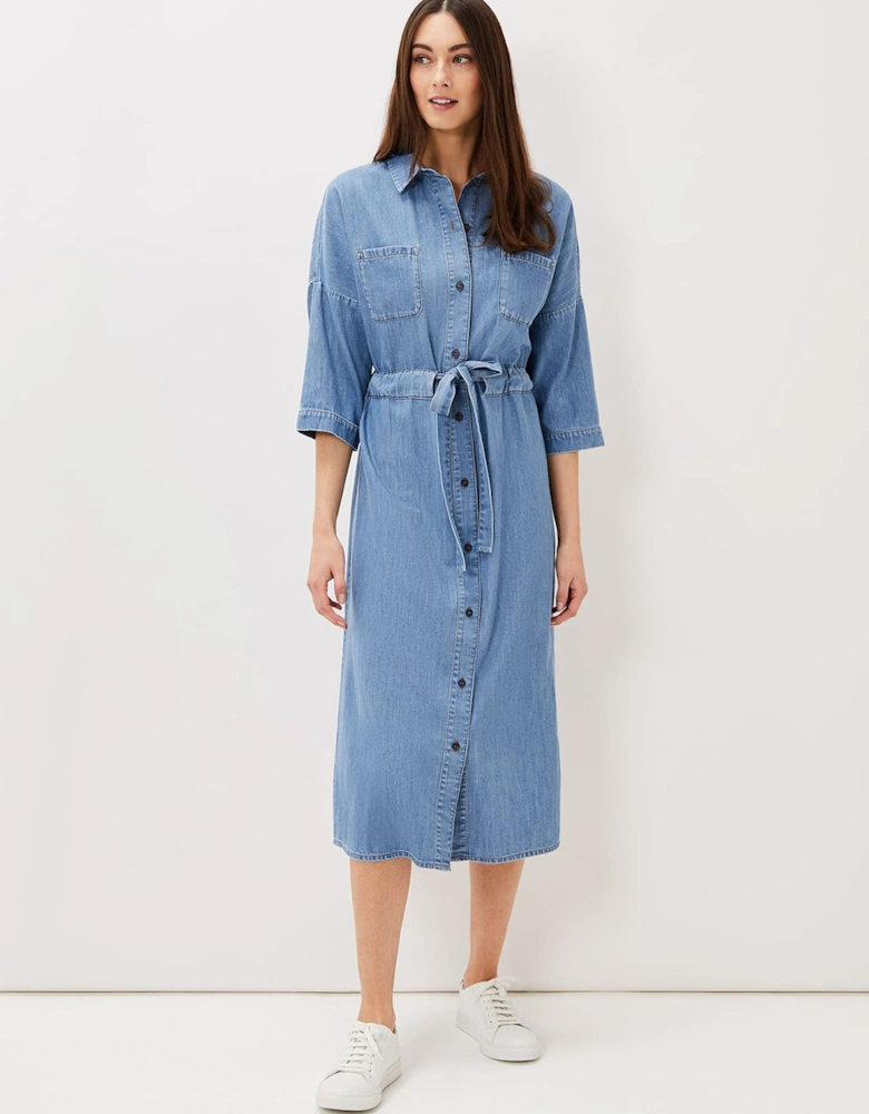 Louella Tie Shirt Dress