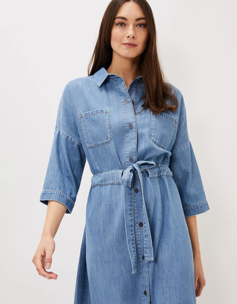 Louella Tie Shirt Dress