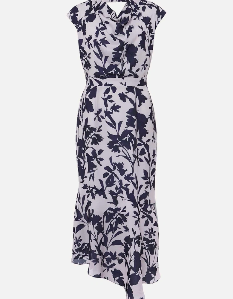 Willow Floral Cowl Neck Midi Dress