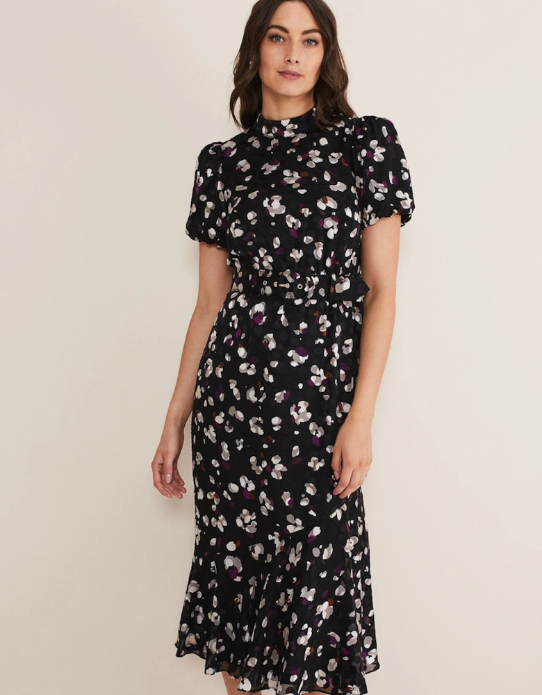 Kensley Print Puff Sleeve Dress