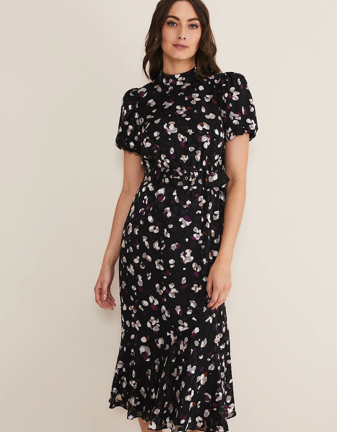 Kensley Print Puff Sleeve Dress