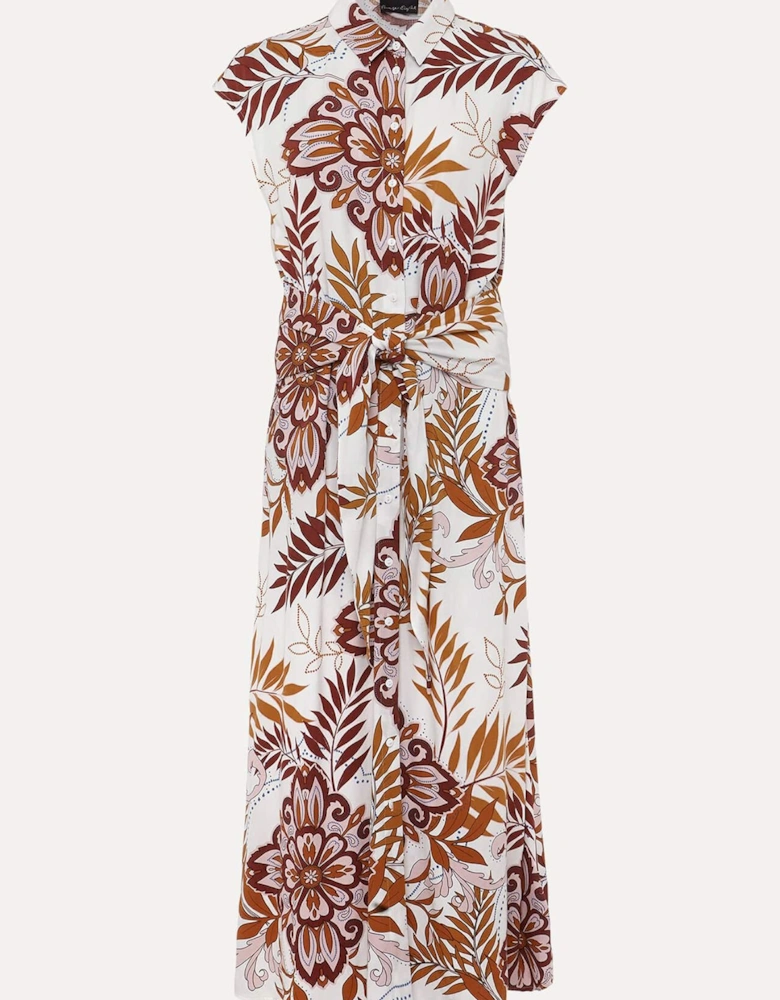 Estelle Paisley Tie Waist Dress