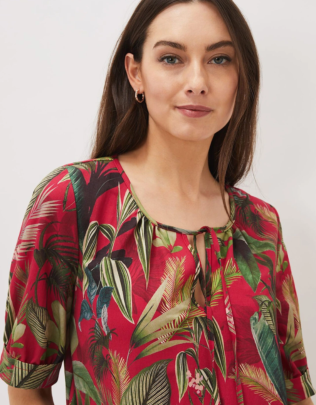 Antonia Tropical Print Top