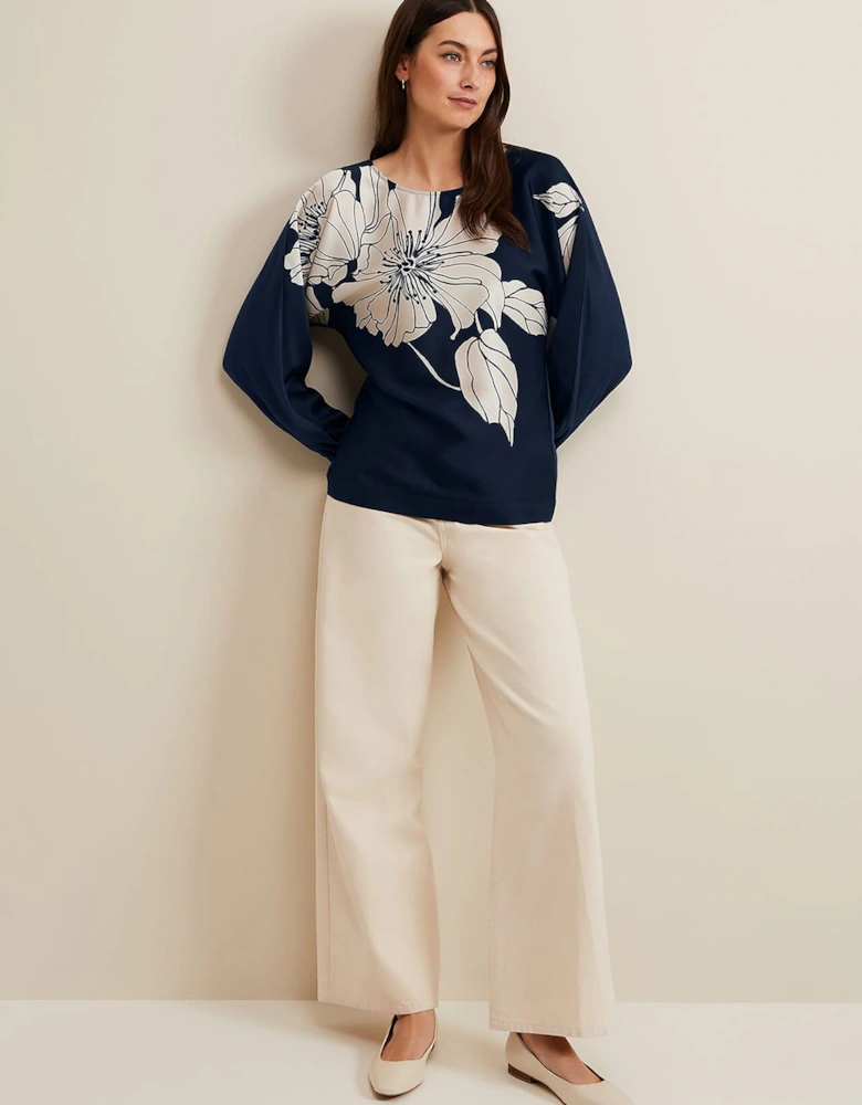 Alora Floral Woven Front Top