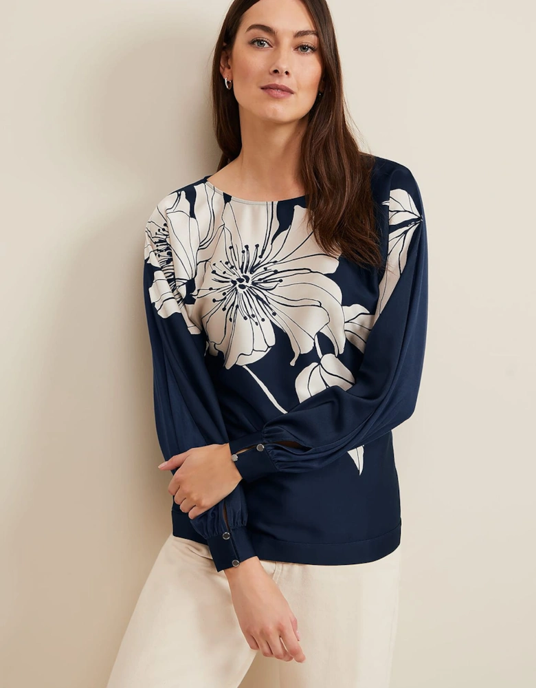 Alora Floral Woven Front Top