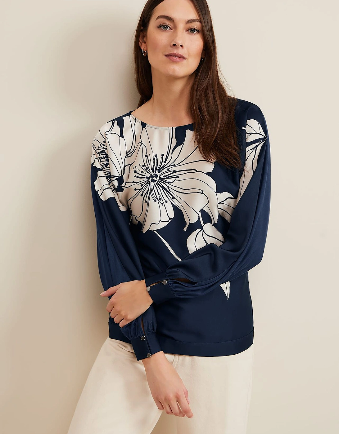 Alora Floral Woven Front Top