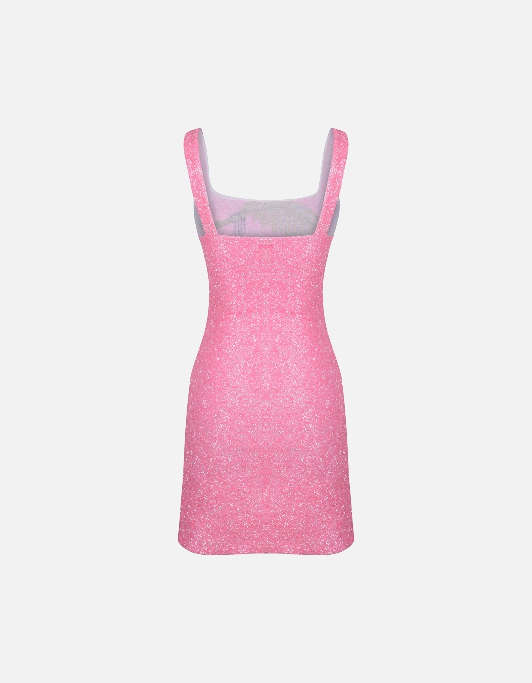 St. Barth Hand-Beaded Crystal Dress Pink