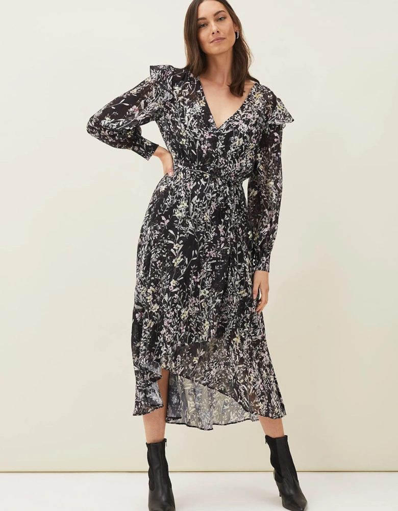 Daphne Floral Wrap Dress