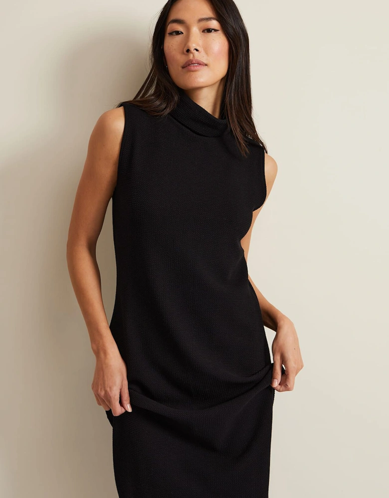 Jessica Black Jersey Bodycon Midi Dress