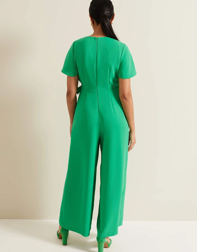 Petite Julissa Green Wide Leg Jumpsuit