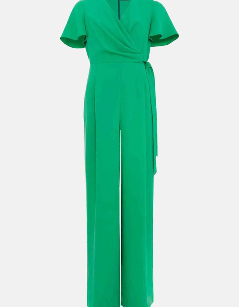 Petite Julissa Green Wide Leg Jumpsuit