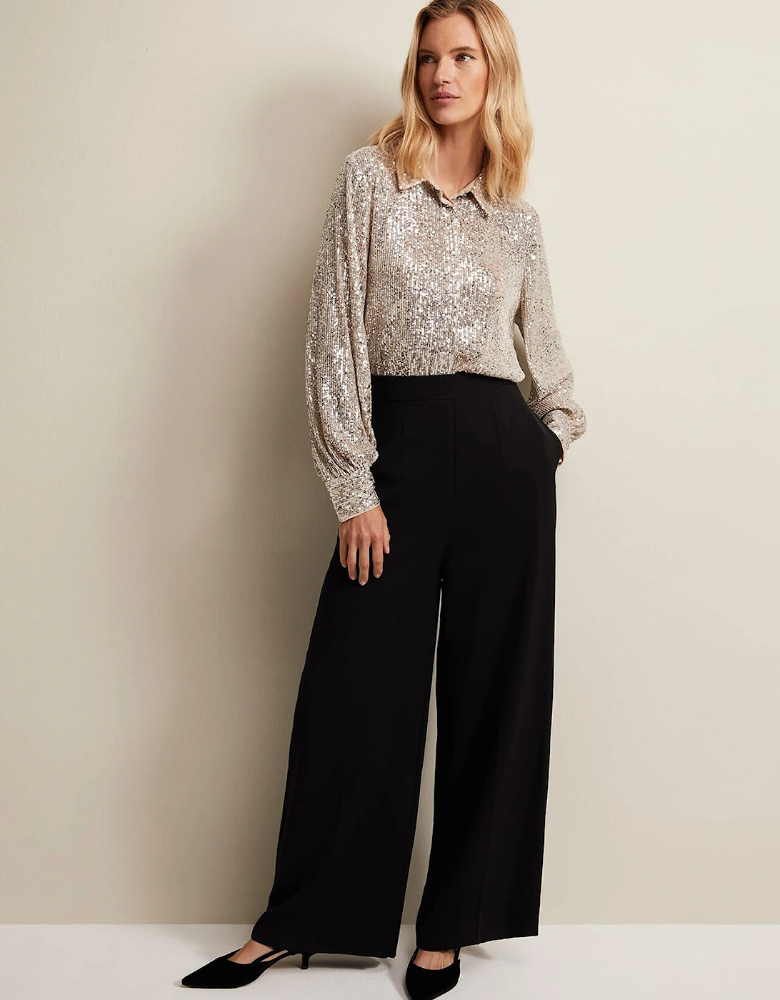 Florentine Wide Leg Trousers, 7 of 6