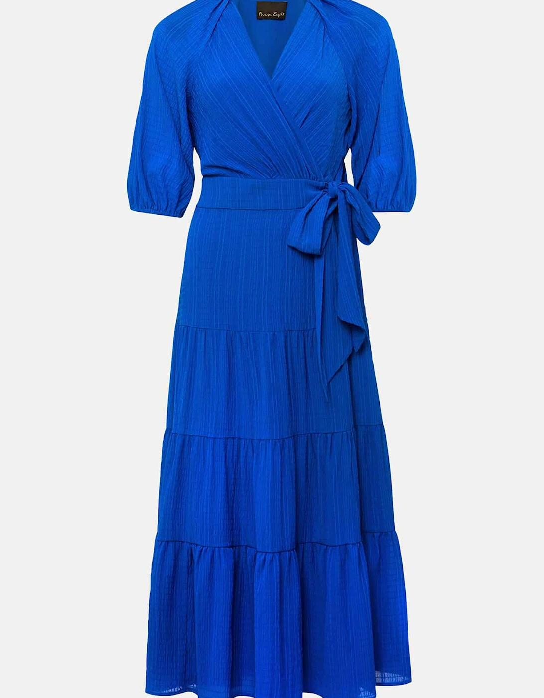 Petite Morven Blue Wrap Midi Dress