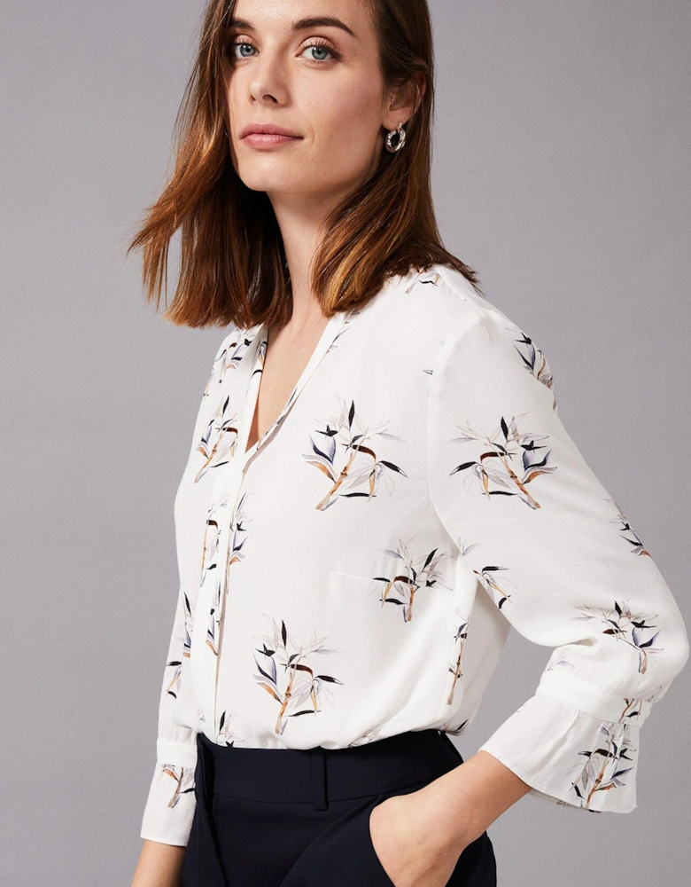 Winen Bamboo Print Blouse