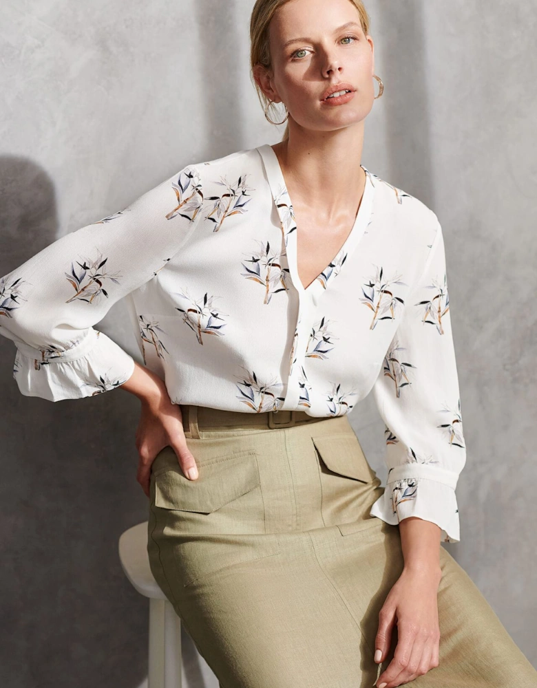 Winen Bamboo Print Blouse