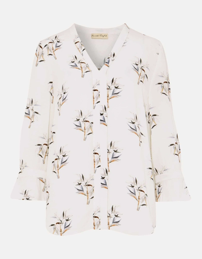 Winen Bamboo Print Blouse