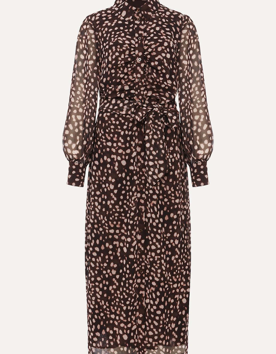 Libby Spot Print Midi Dress