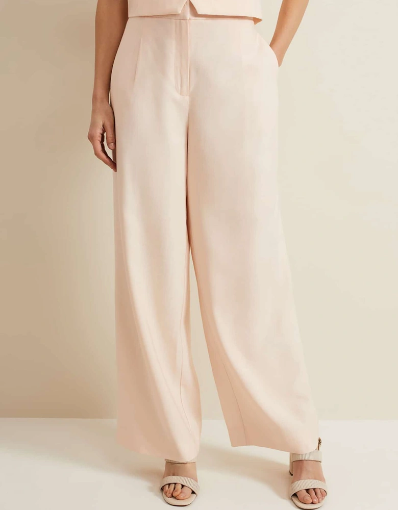 Bianca Wide Leg Peach Trouser