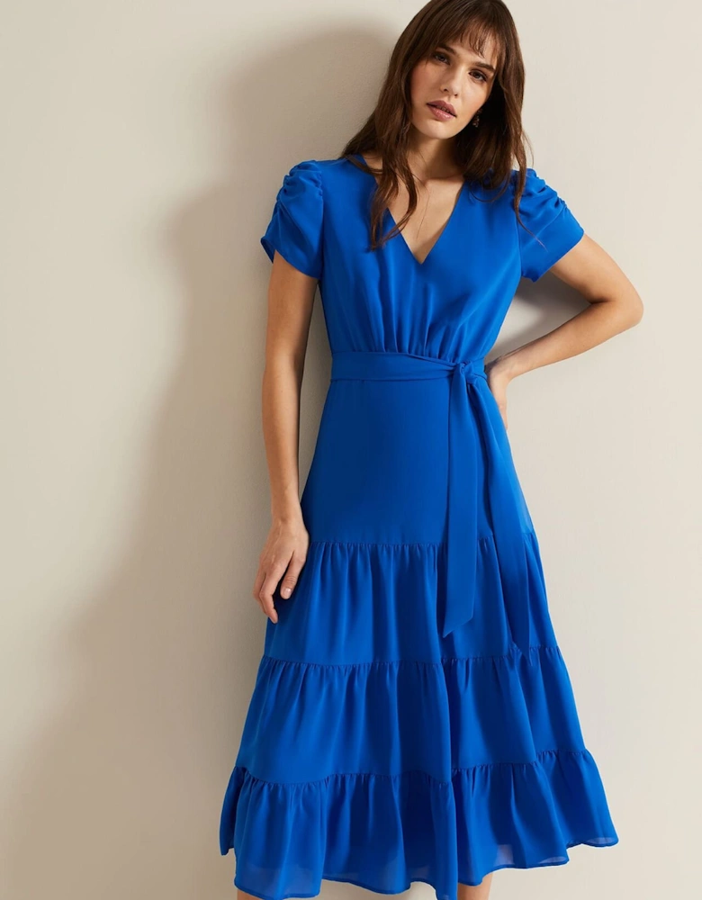 Lola Blue Tiered Dress