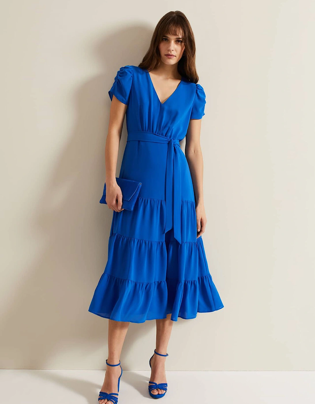 Lola Blue Tiered Dress