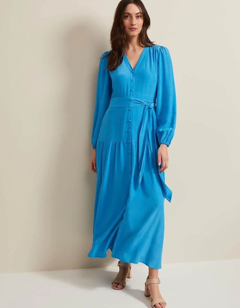 Tori Button Through Maxi Dress