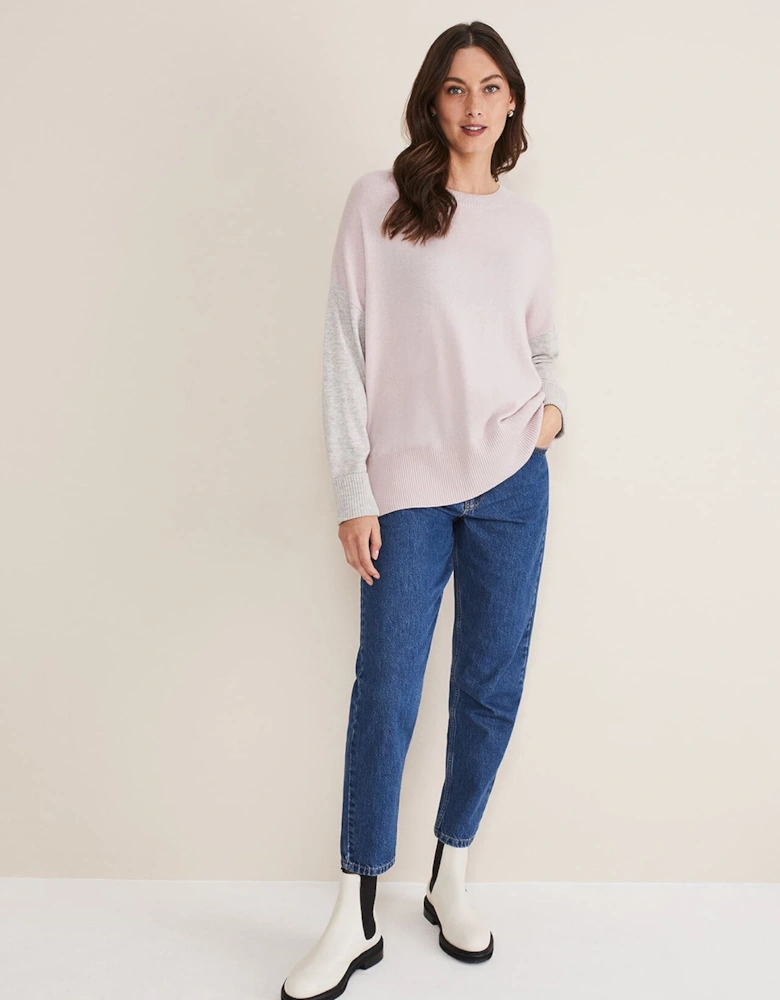 Rema Wool Cashmere Colourblock Jumper