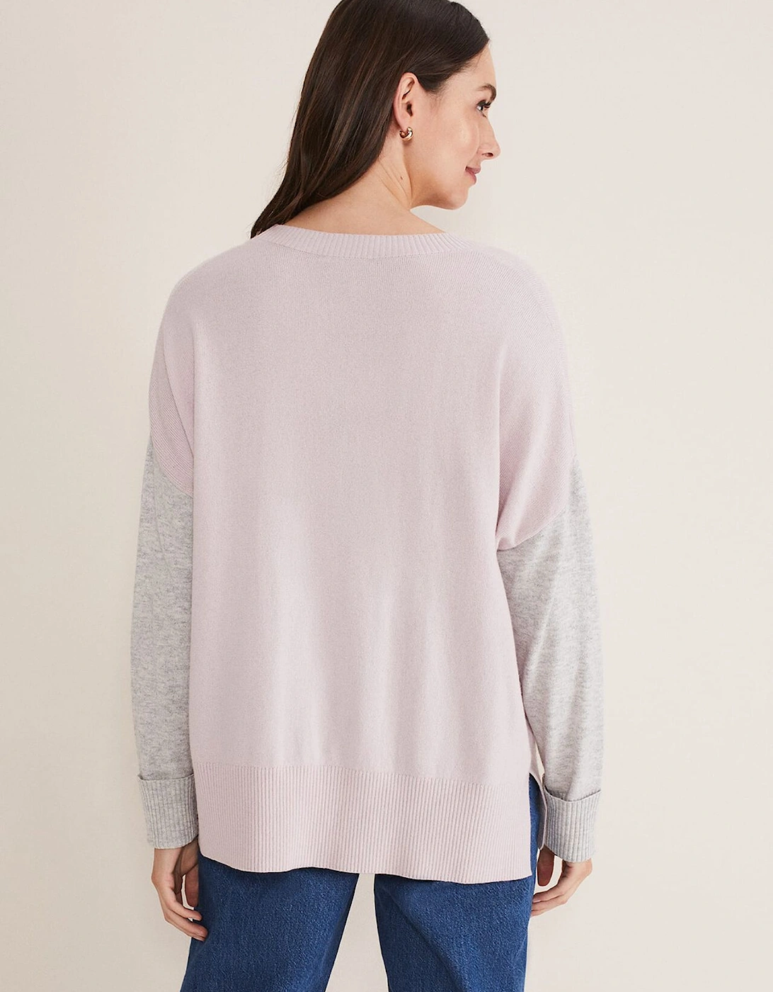 Rema Wool Cashmere Colourblock Jumper