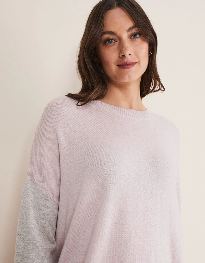 Rema Wool Cashmere Colourblock Jumper