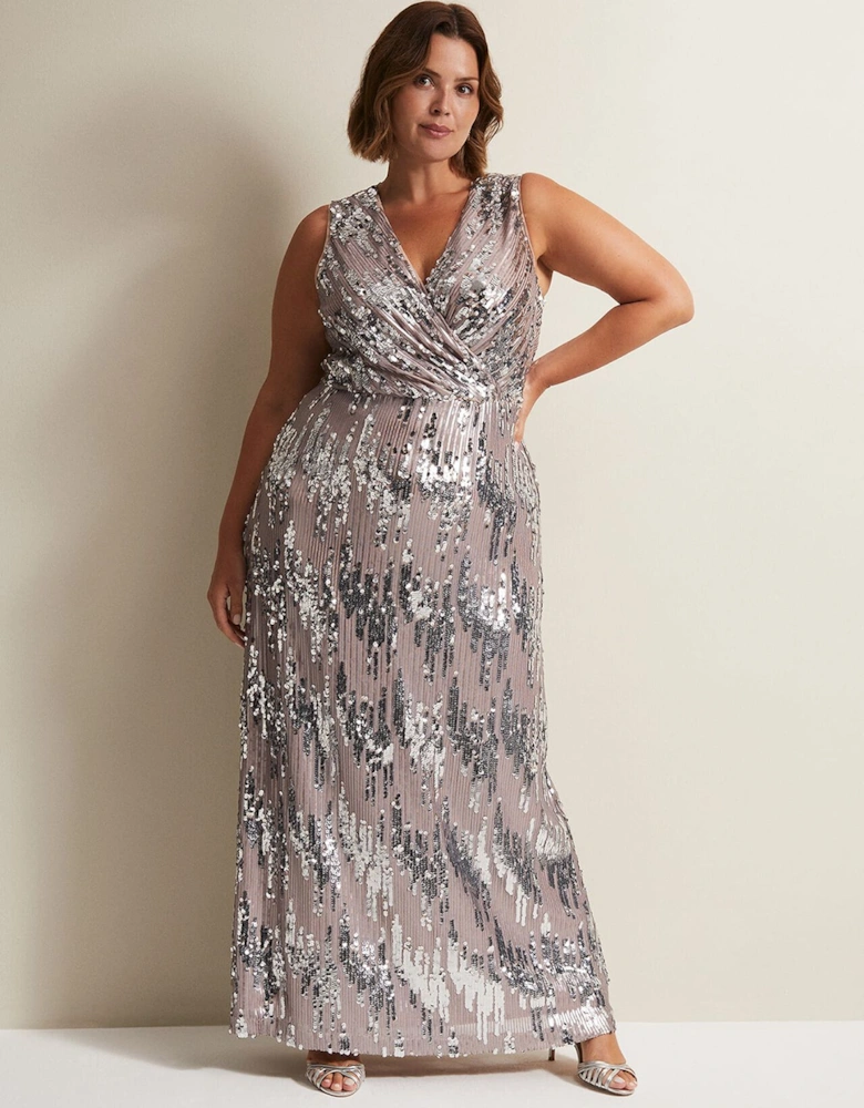 Daphne Sequin Maxi Dress