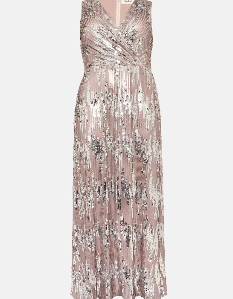 Daphne Sequin Maxi Dress