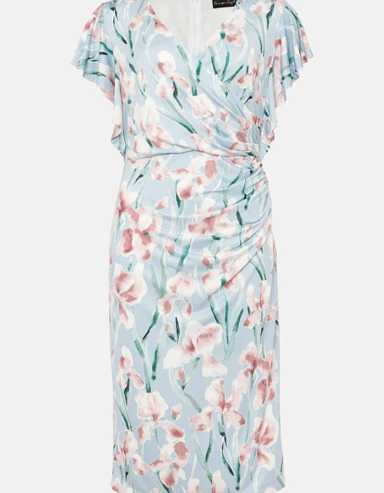 Jessie Watercolour Floral Jersey Dress