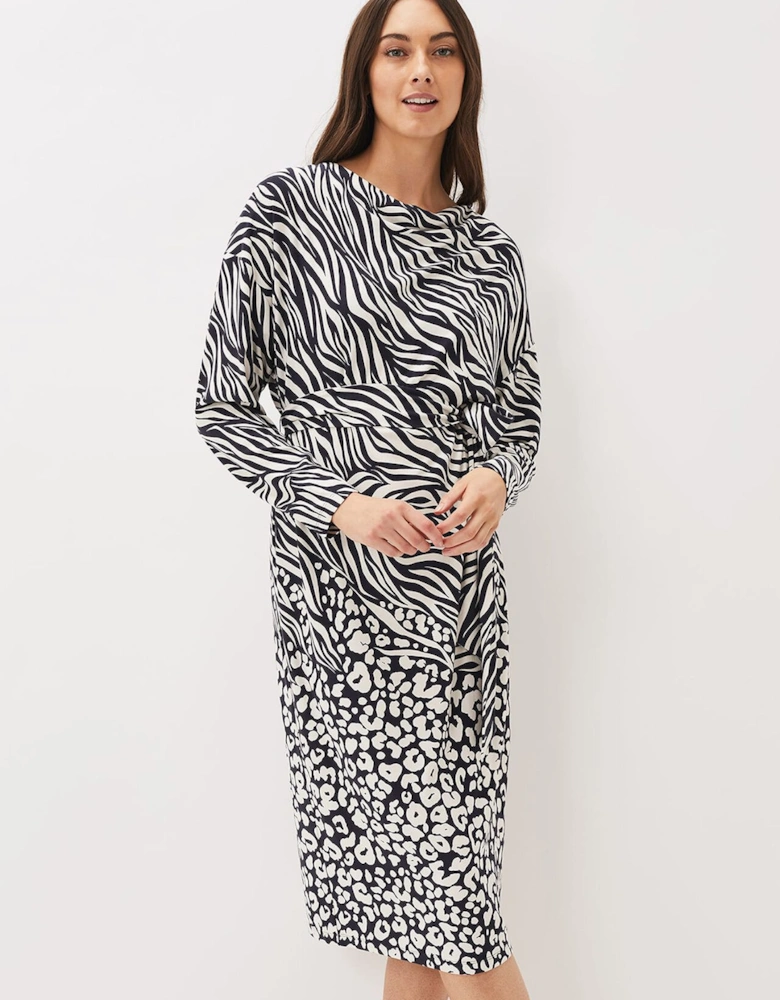 Kora Animal Print Dress