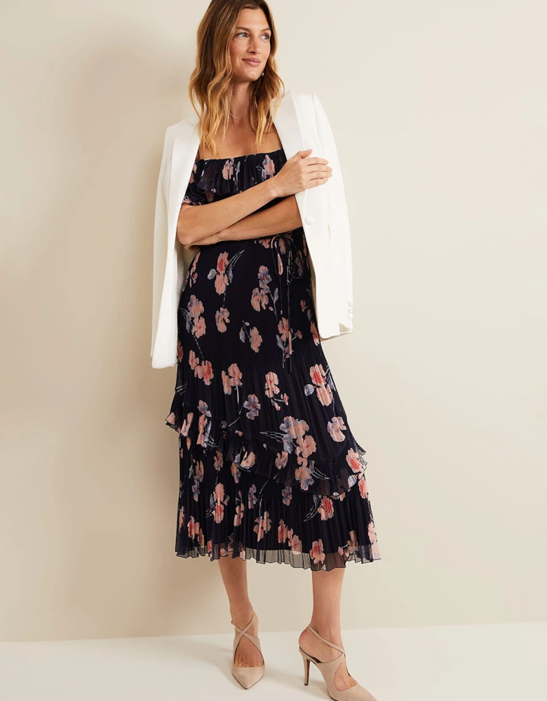 Bridie Printed Midi Dress